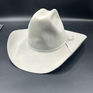 Resistol Vintage Cattleman 5X Beaver Cowboy Hat Silver Color Size 7
